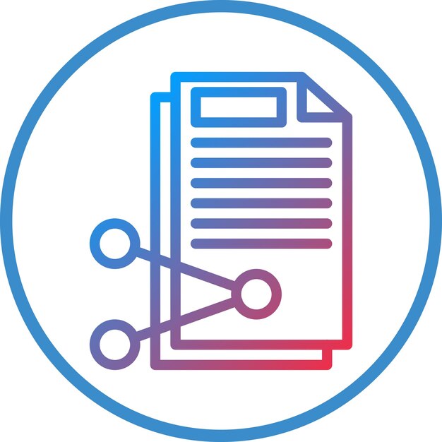 Vector Design Information Sharing Icon Style