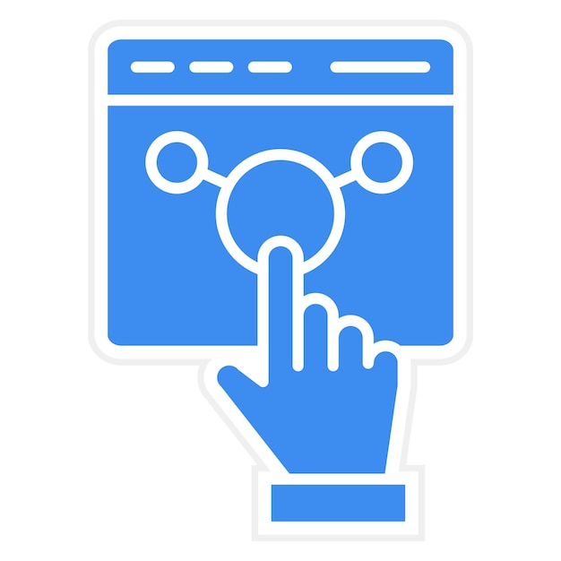 vector design interact icon style
