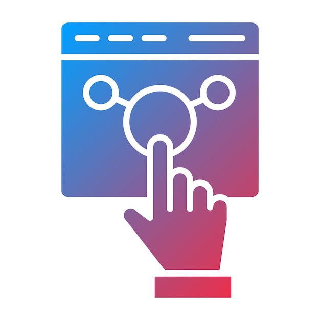 vector design interact icon style
