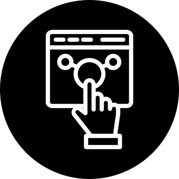 Vector Design Interact Icon Style