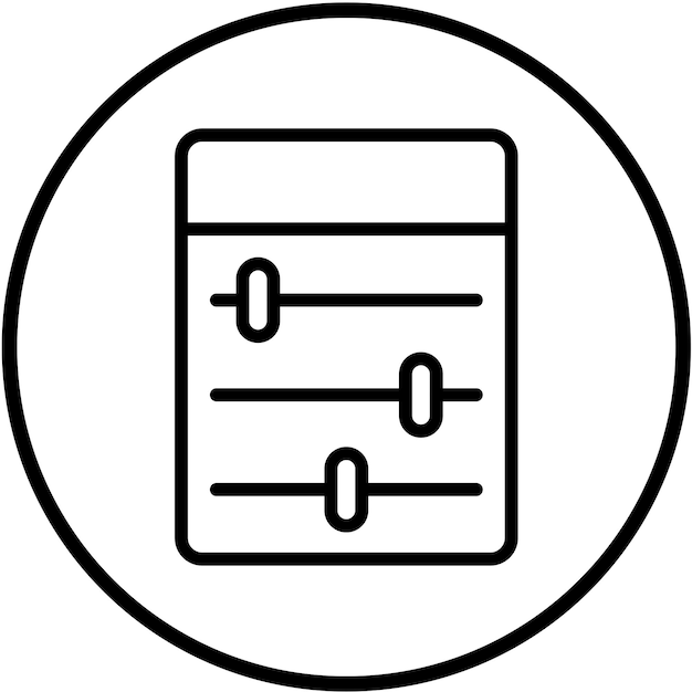 vector design interface options icon style