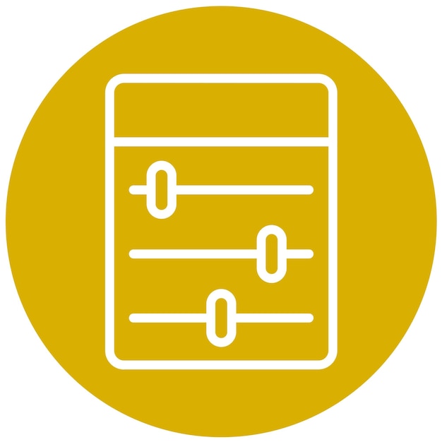 vector design interface options icon style