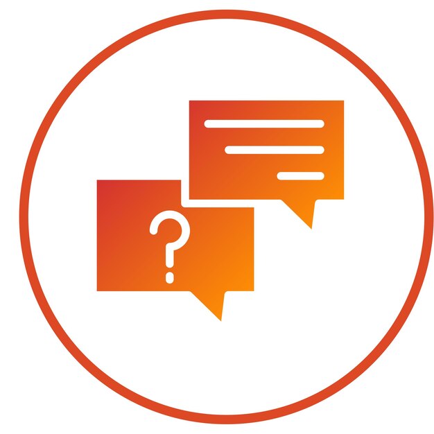 vector design interview icon style