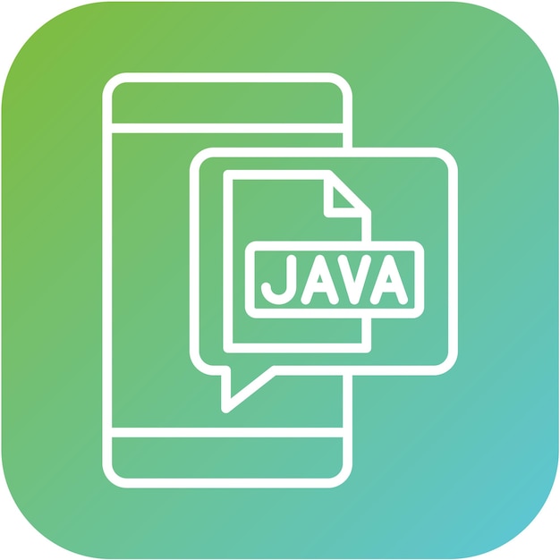 Vector Design Java Icon Style