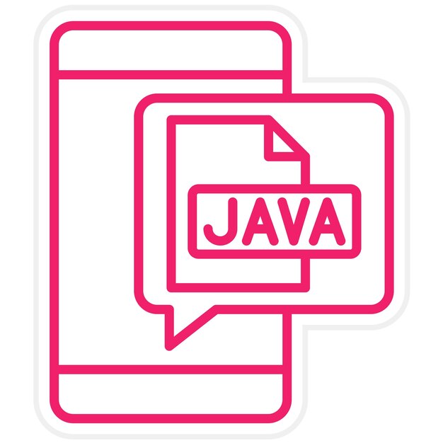 Vector Design Java Icon Style