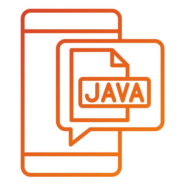 Vector Design Java Icon Style