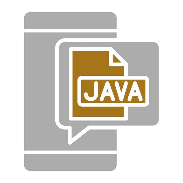 Vector Design Java Icon Style