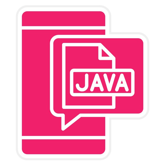 Vector Design Java Icon Style