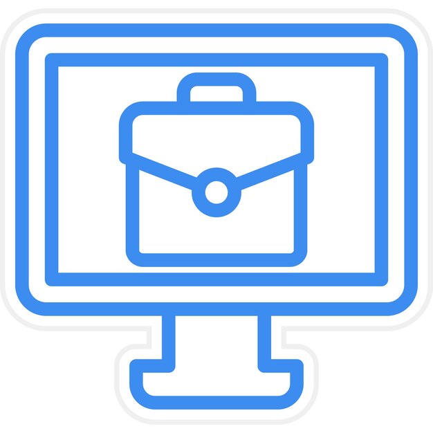 vector design job platform icon style