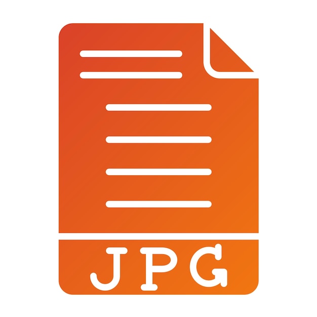 Vector Design JPG Icon Style