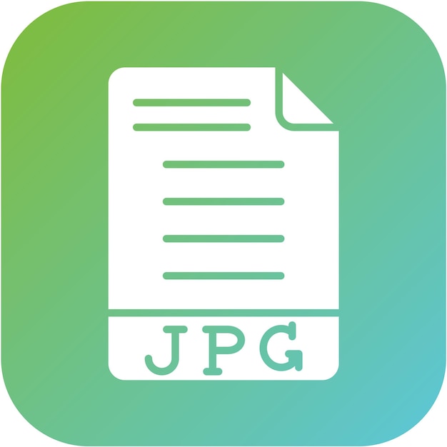 Vector Design JPG Icon Style