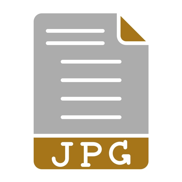 Vector Design JPG Icon Style