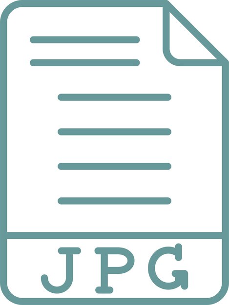 Vector Design JPG Icon Style