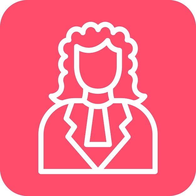 Vector Design Judge Icon Style