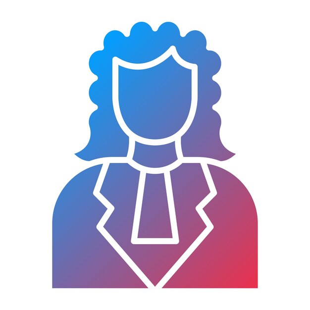 Vector Design Judge Icon Style