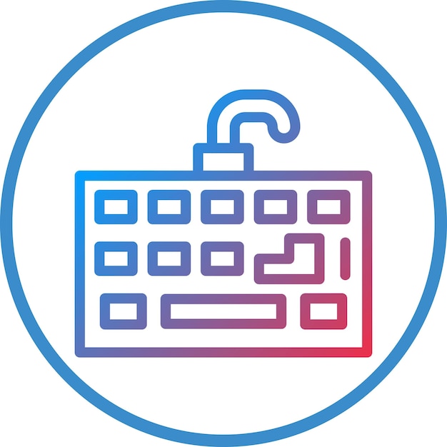 Vector Design Keyboard Icon Style