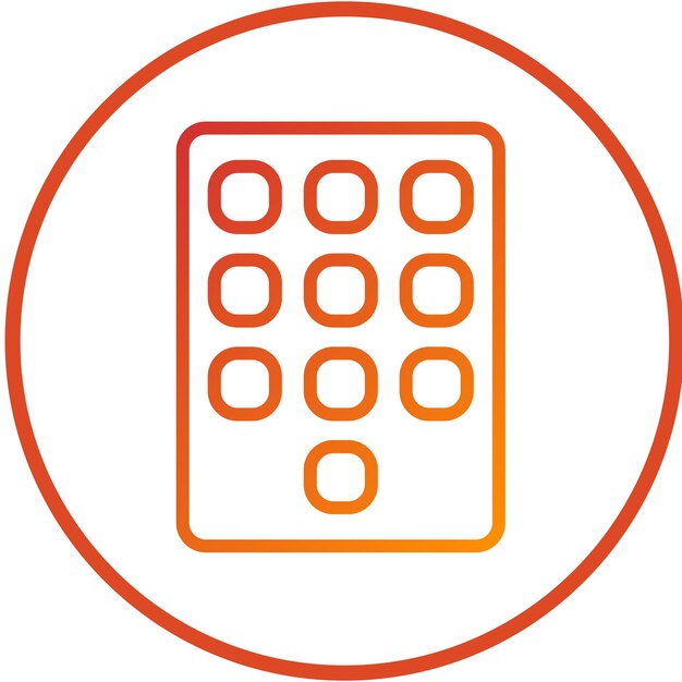 vector design keypad icon style