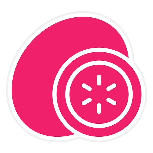 vector design kiwi icon style