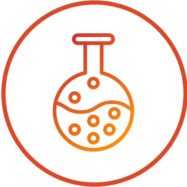 vector design lab flask icon style