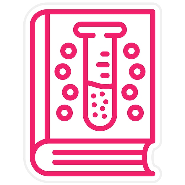 vector design lab guide book icon style