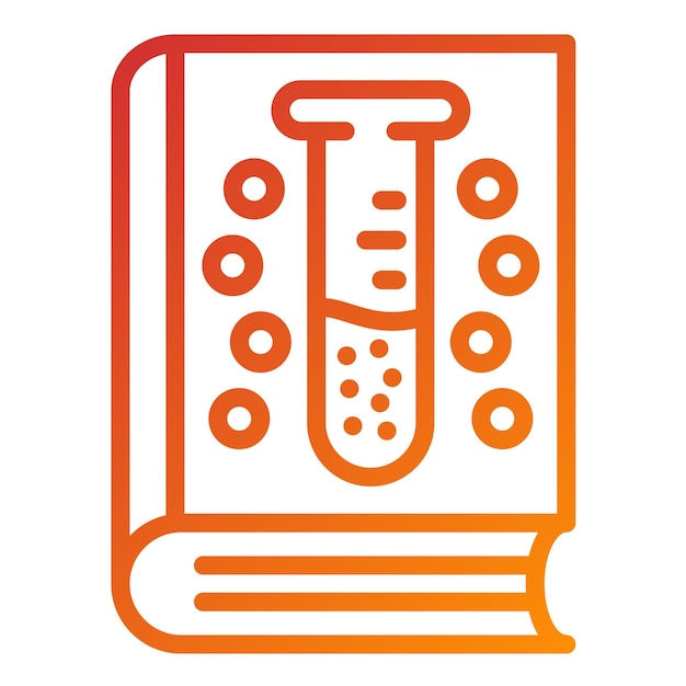 vector design lab guide book icon style
