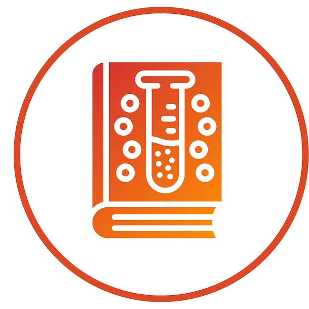 vector design lab guide book icon style