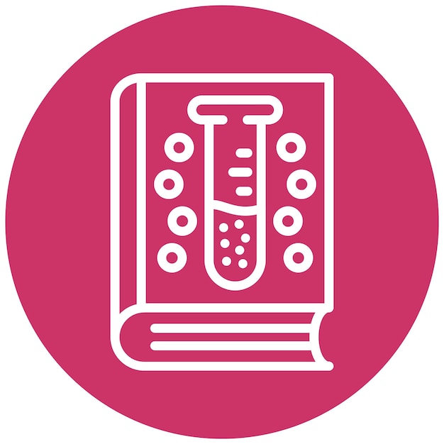 vector design lab guide book icon style