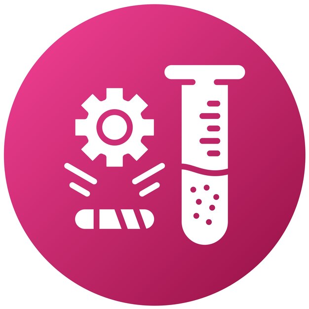 Vector Design Lab Process Icon Style