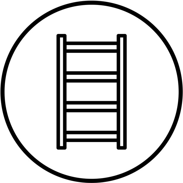 vector design ladder bookshelf icon style