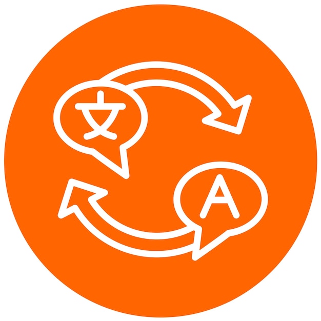 Vector Design Language Dictionary Icon Style