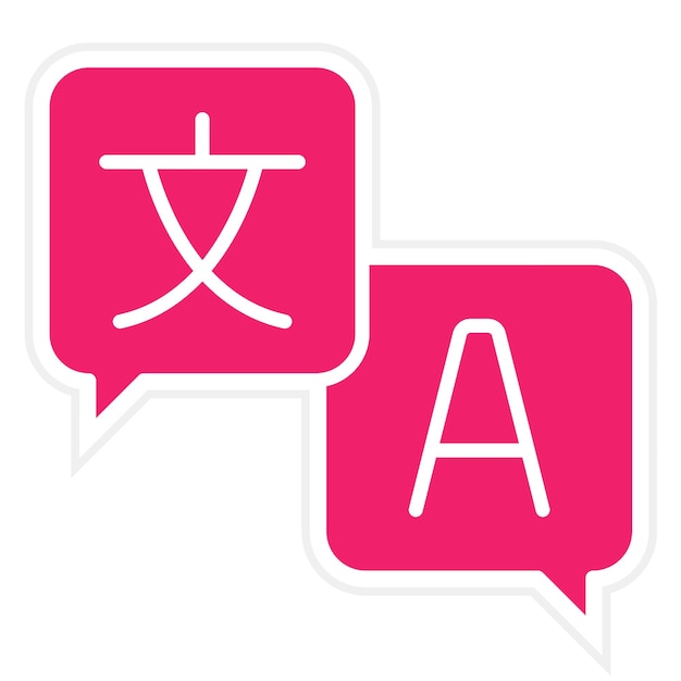 vector design language icon style