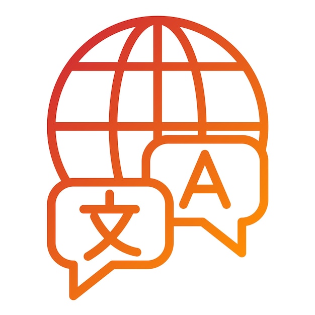 vector design language study icon style