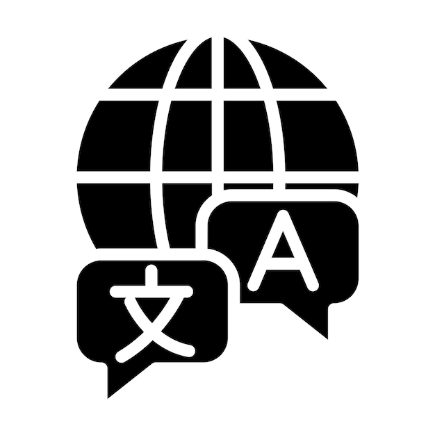vector design language study icon style