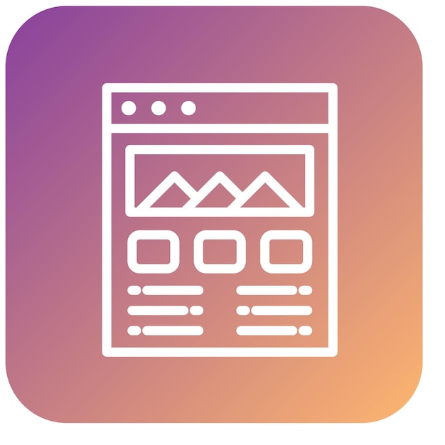 Vector Design Layout Icon Style