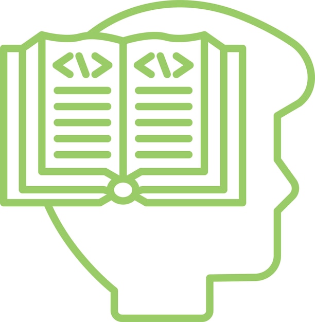 Vector Design Learn To Code Icon Style