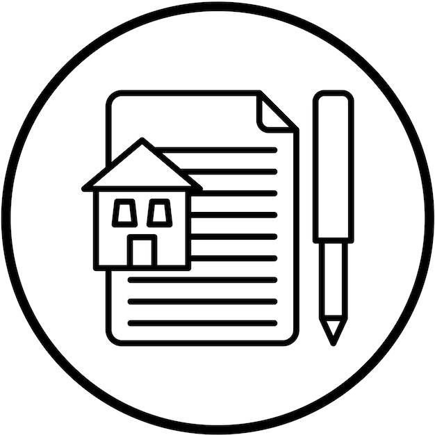 Vector Design Leaseing Icon Style