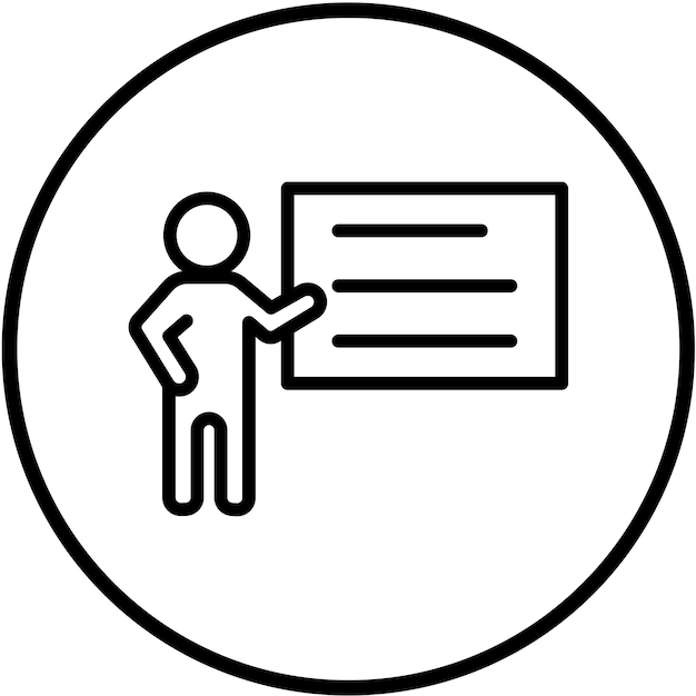 vector design lectures icon style