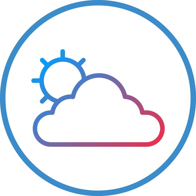 Vector Design Local Weather Icon Style