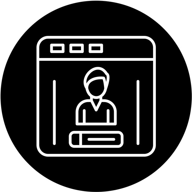 Vector Design Login Icon Style