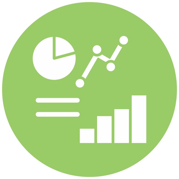 vector design market analytics icon style