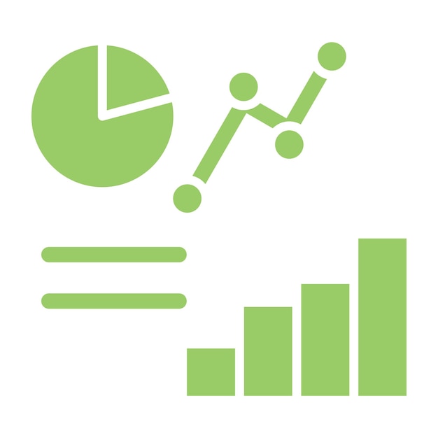 vector design market analytics icon style