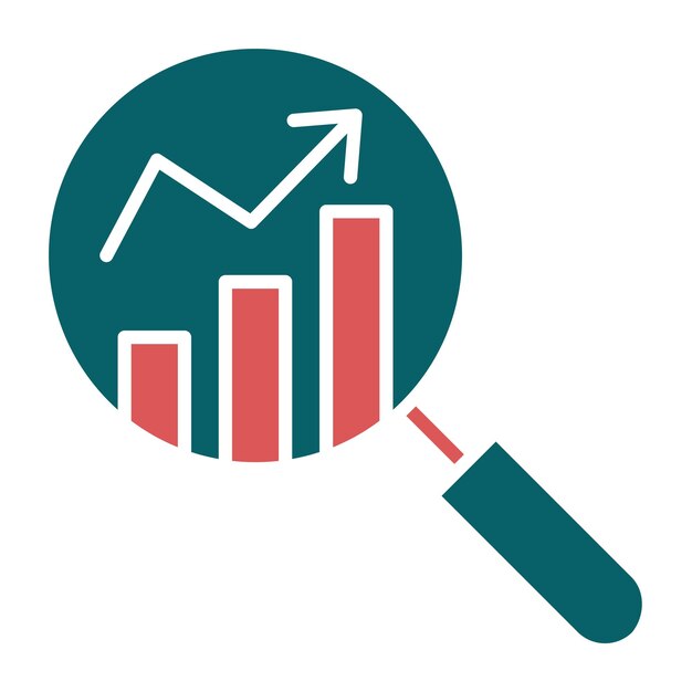 Vector Design Market Research Icon Style