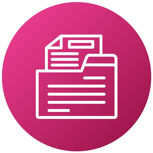 vector design media kit icon style