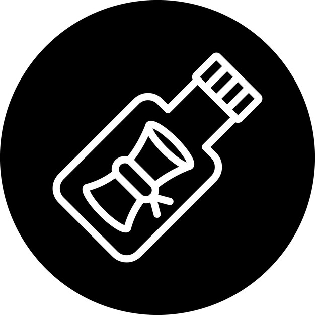 Vector Design Message In A Bottle Icon Style