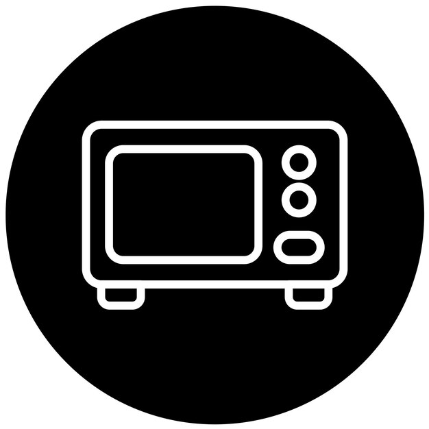Vector Design Microwave Icon Style