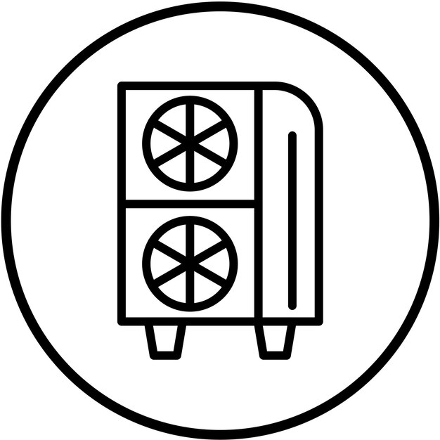 Vector Design Mini ITX Case Icon Style