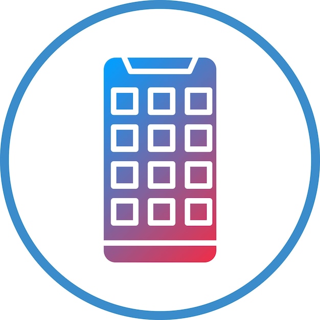 vector design mobile app icon style