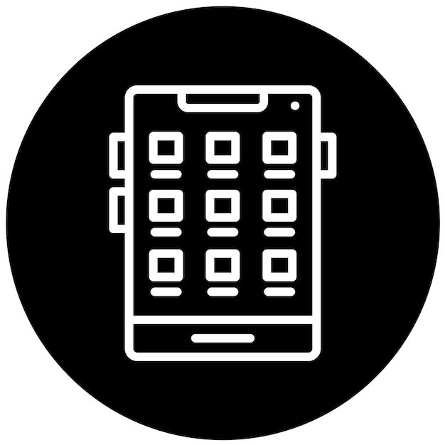 Vector Design Mobile App Icon Style