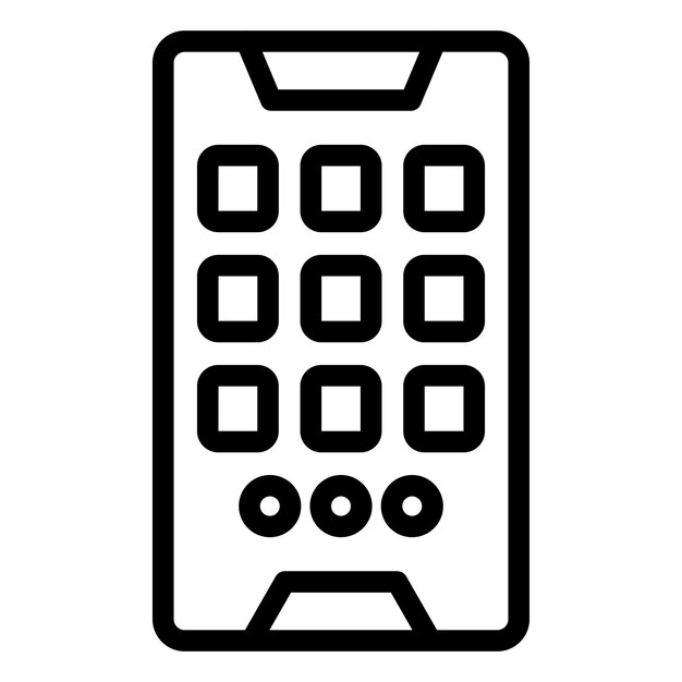 Vector Design Mobile Apps Icon Style