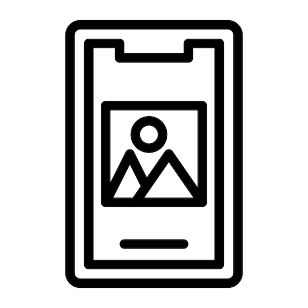 vector design mobile image icon style